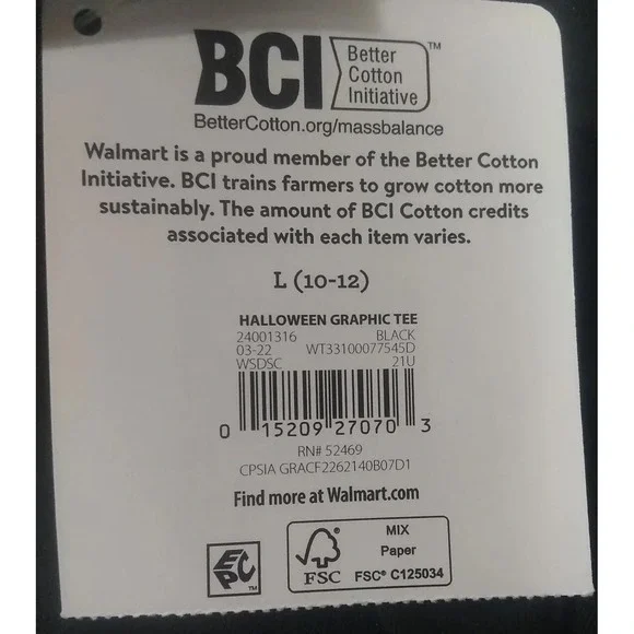 Kid's T-shirt Size L (10/12) Youth Fangs Black Halloween Vampire Teeth NEW - Picture 4 of 4